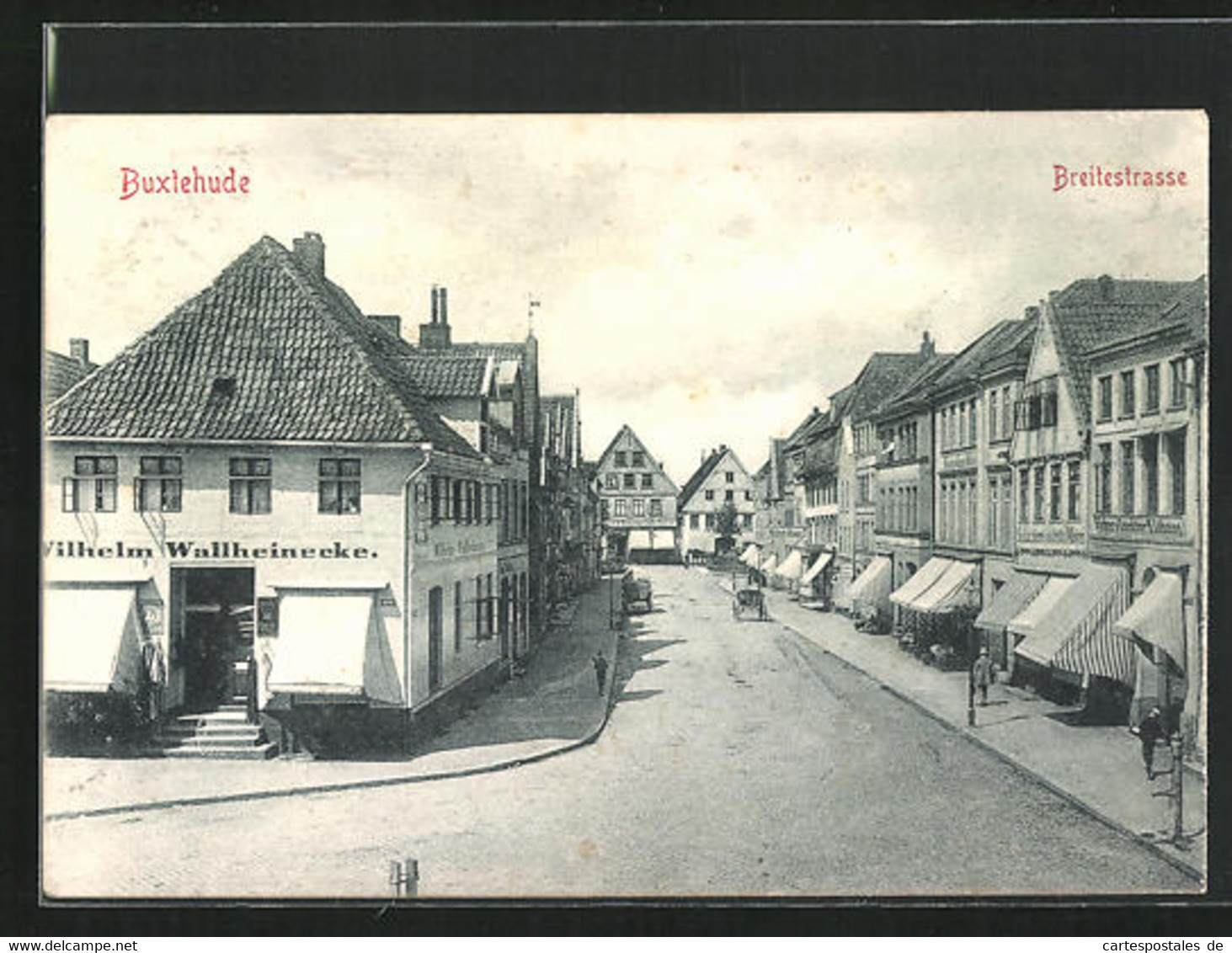 AK Buxtehude, Breitestrasse Mit Geschäften - Buxtehude