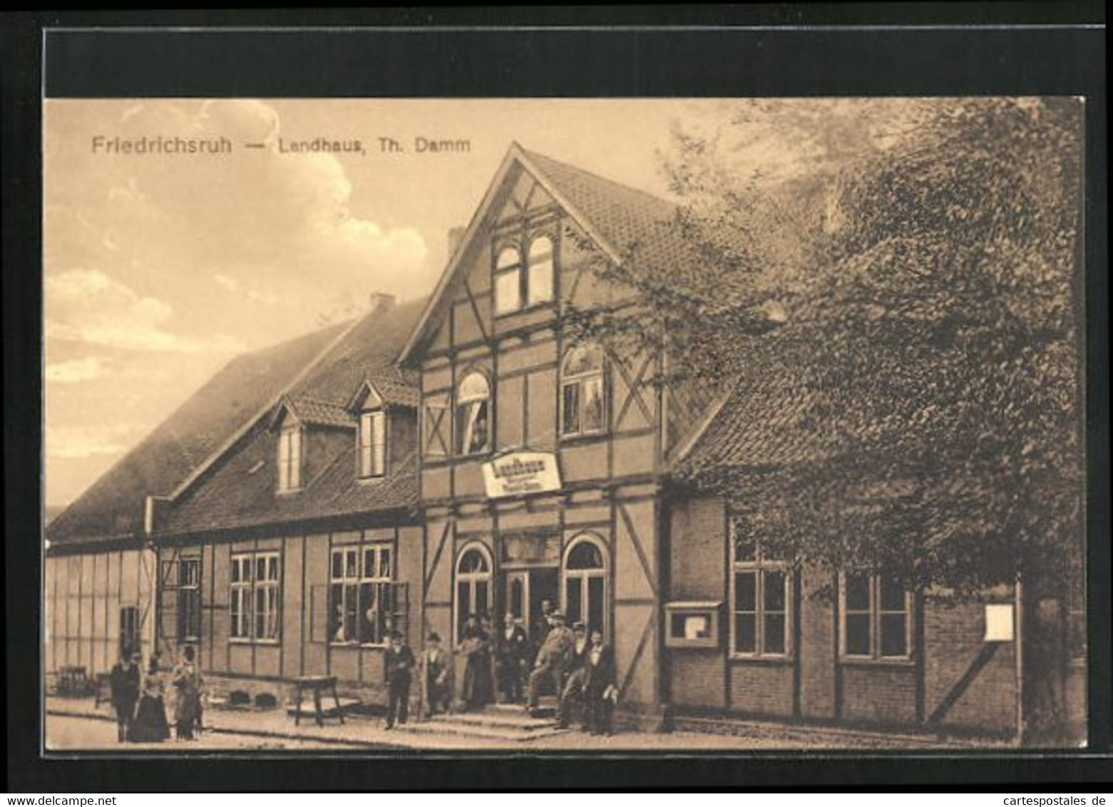 AK Friedrichsruh, Gasthof Landhaus M. Besuchern - Friedrichsruh