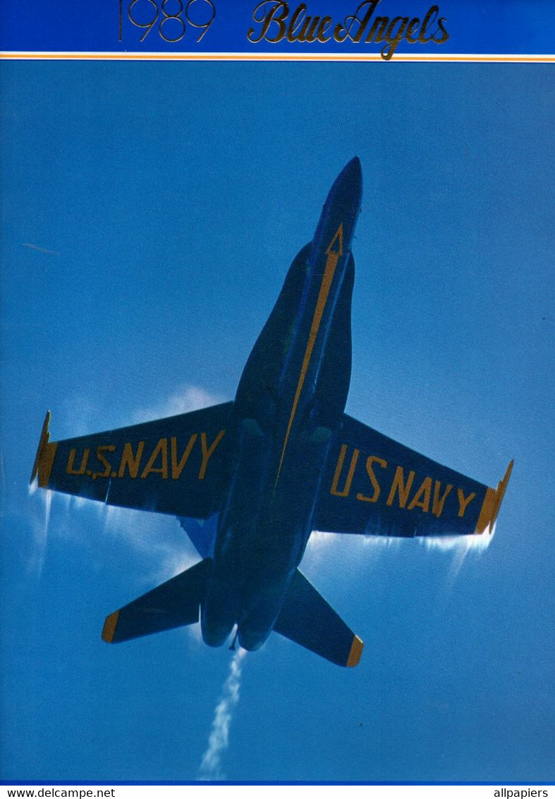 Blue Angels 1989 - The Blue Angels'Hercules - Format : 30.5x22.5 Cm Soit 46 Pages Couleurs Avec Photographies - Forze Armate Americane