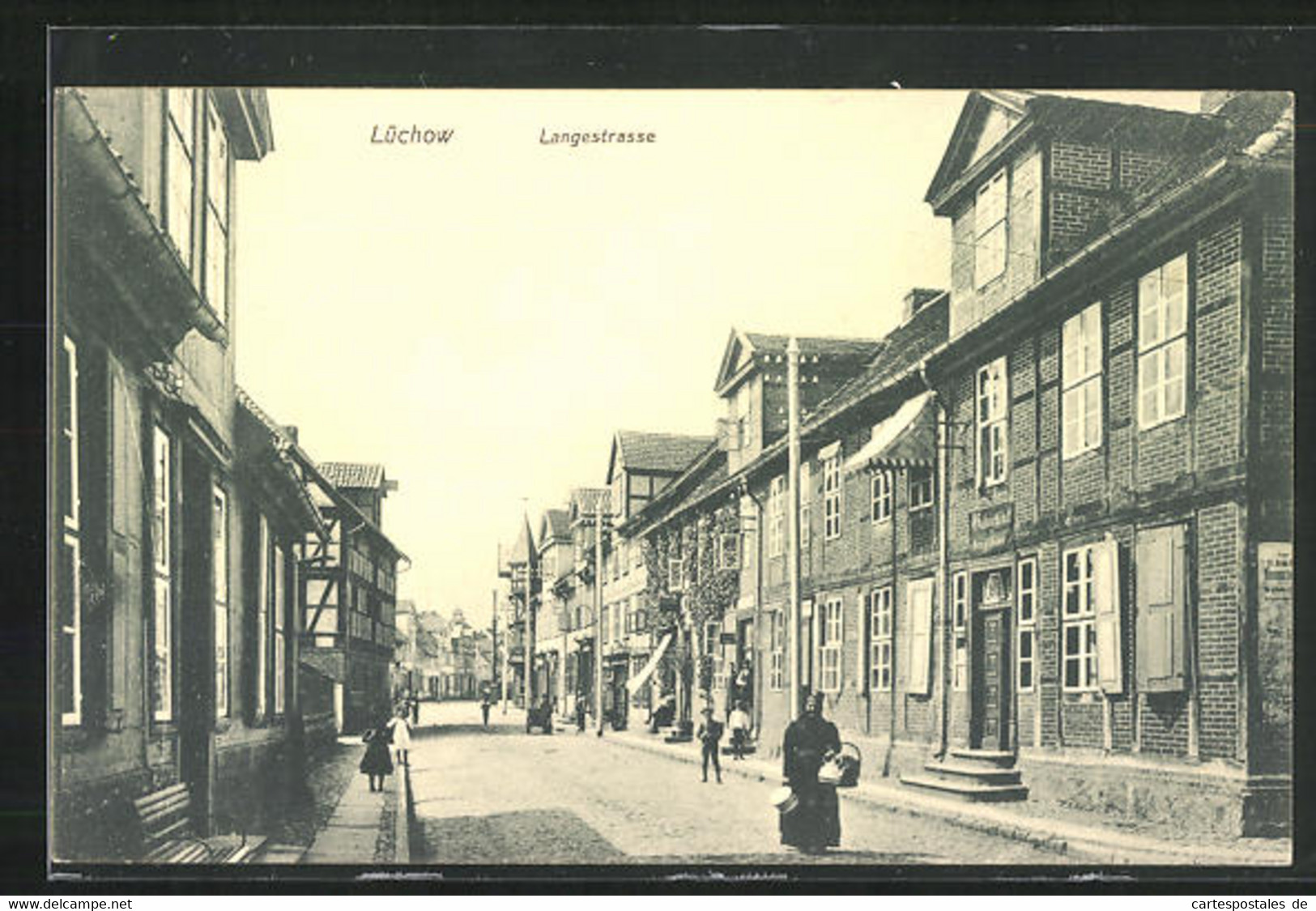 AK Lüchow, Langestrasse Im Sonnenschein - Luechow