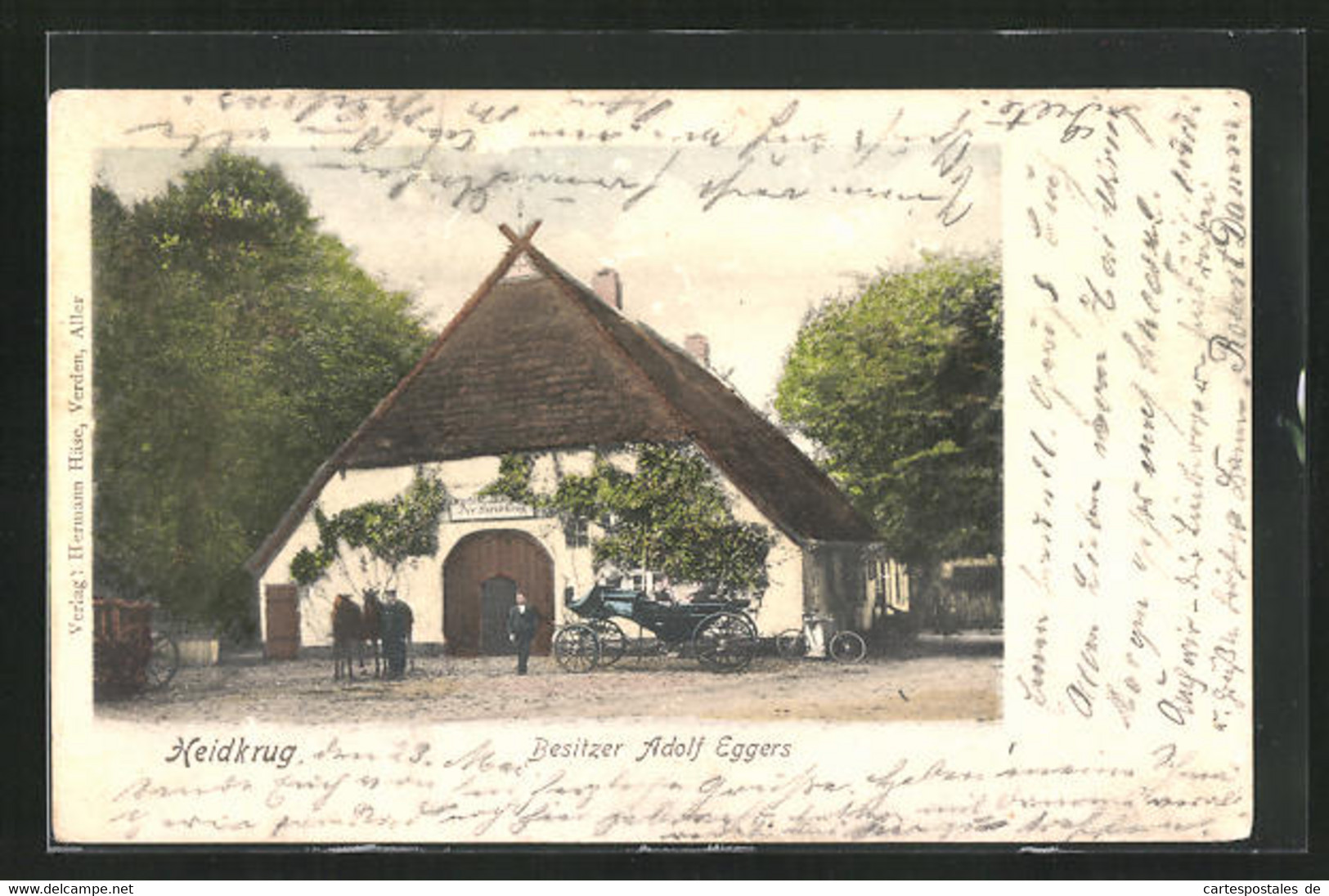 AK Verden /Aller, Gasthaus Heidkrug Von Adolf Eggers - Verden