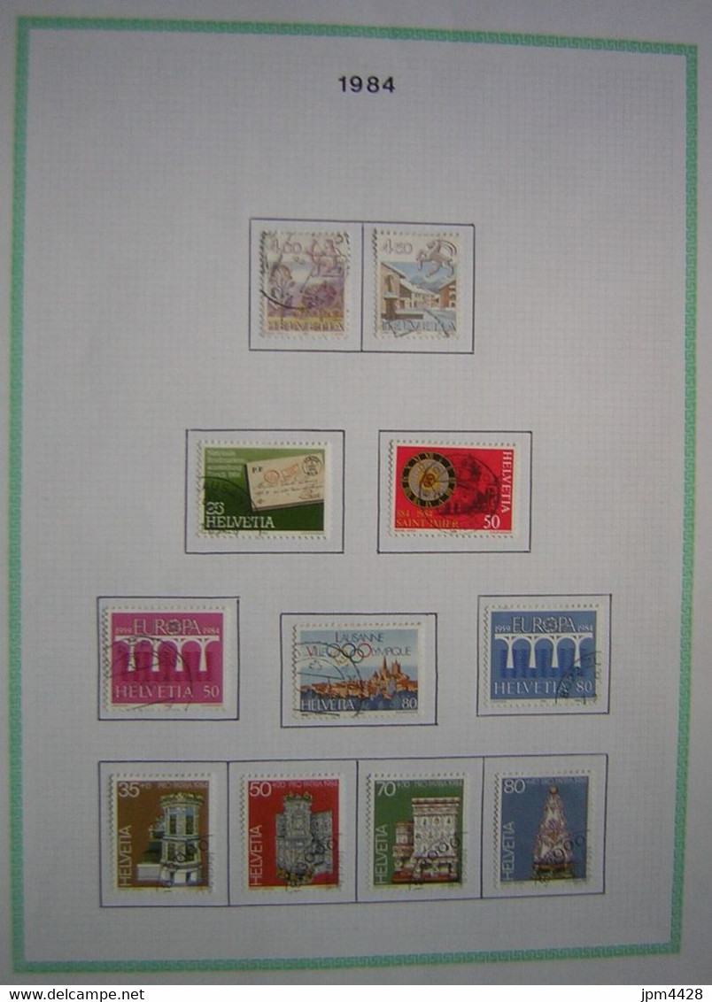 SUISSE - de 1957 à 1987 - complet de 1957 à 1986, en 1987 manque le n° 1273 - avec en plus, des blocs, cartes postales >