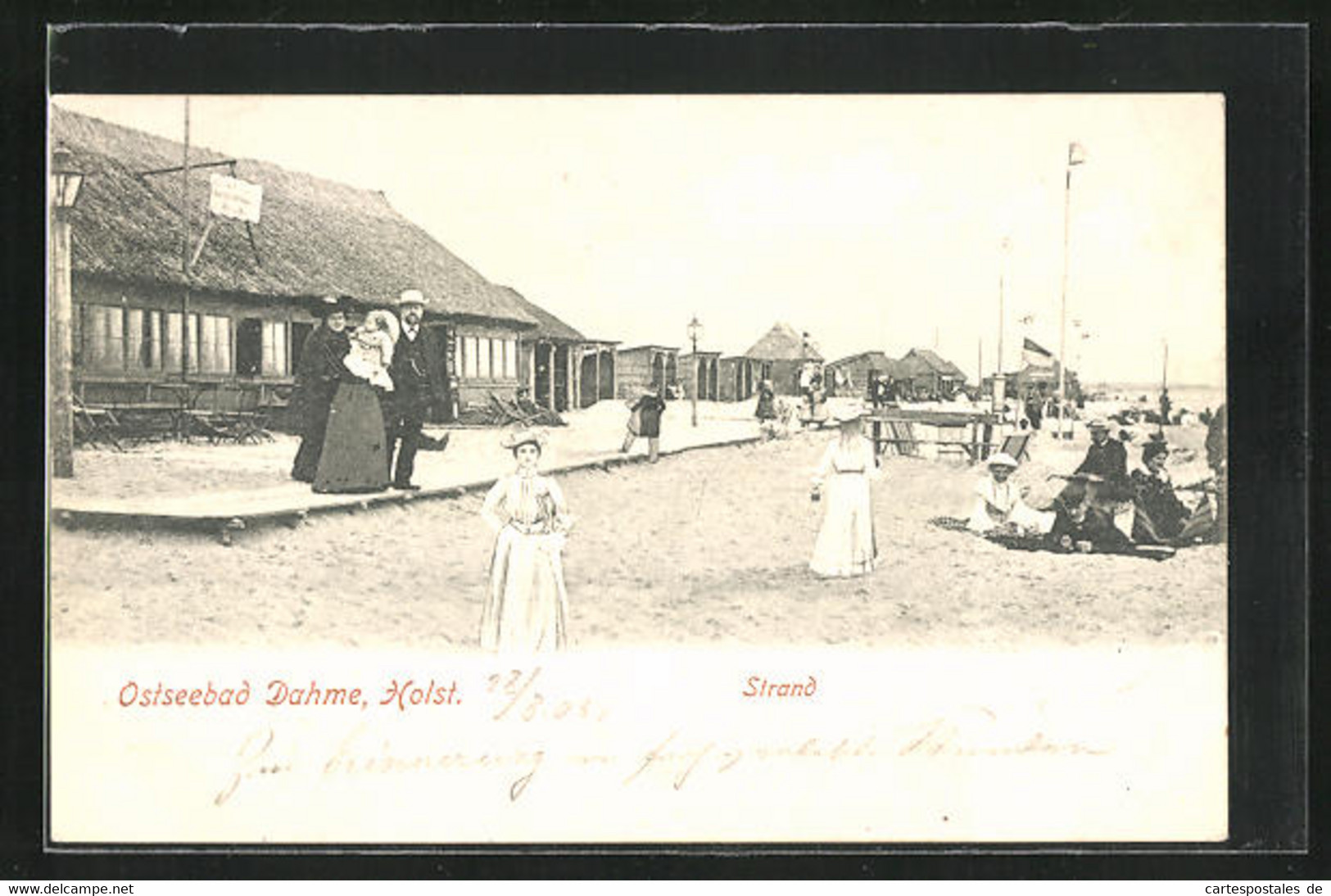 AK Dahme I. Holstein, Familien Am Strand - Dahme