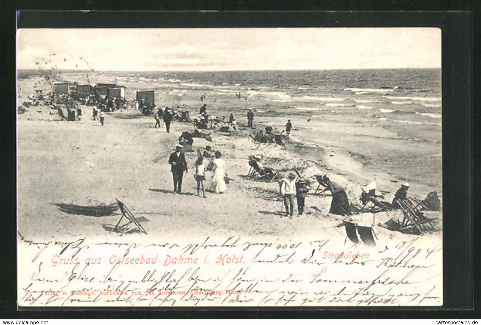 AK Dahme / Holstein, Badegäste Im Ostsebad - Dahme