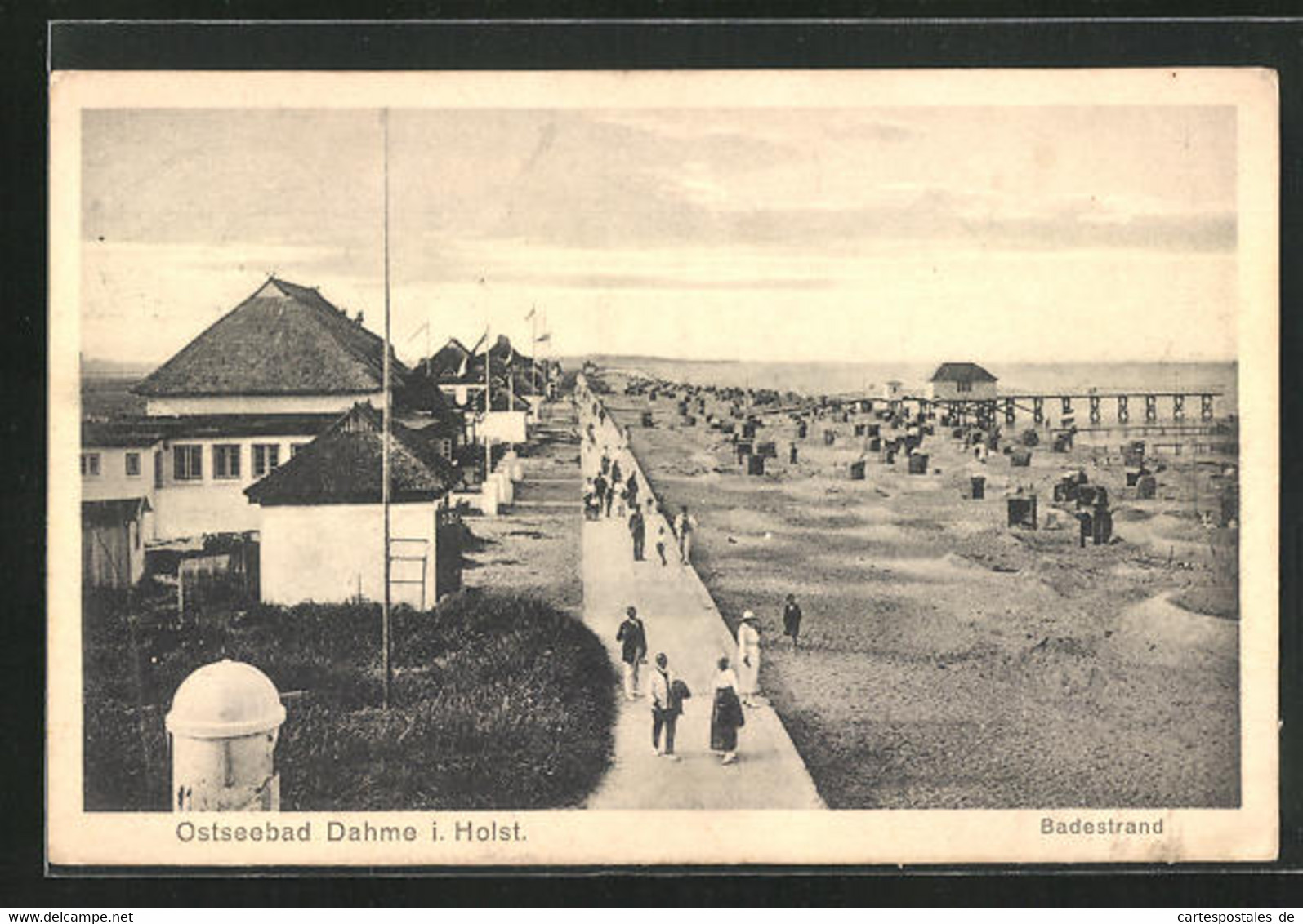 AK Dahme / Holstein, Promenade Am Badestrand - Dahme