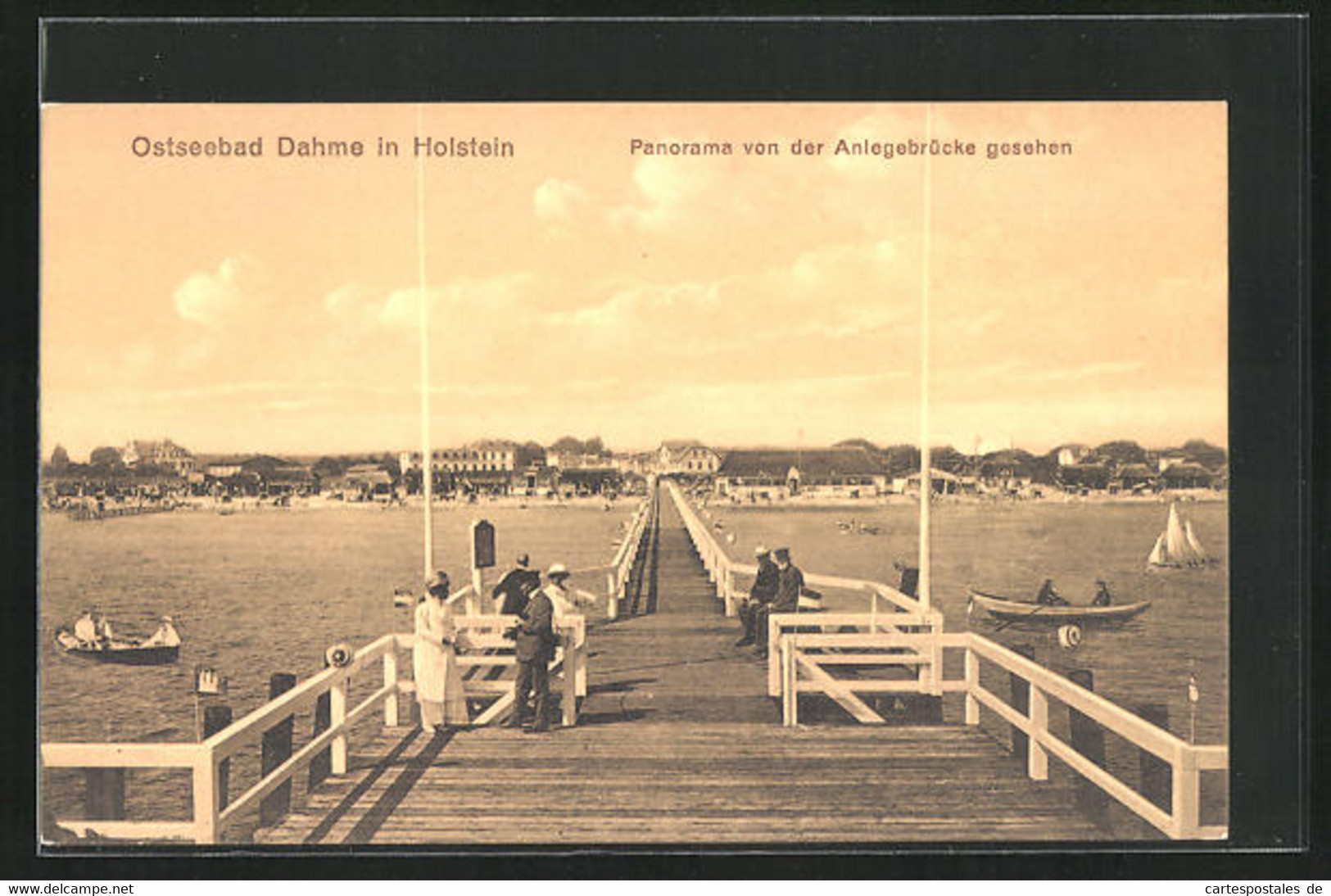 AK Dahme / Holstein, Panorama Von Der Seebrücke Gesehen - Dahme