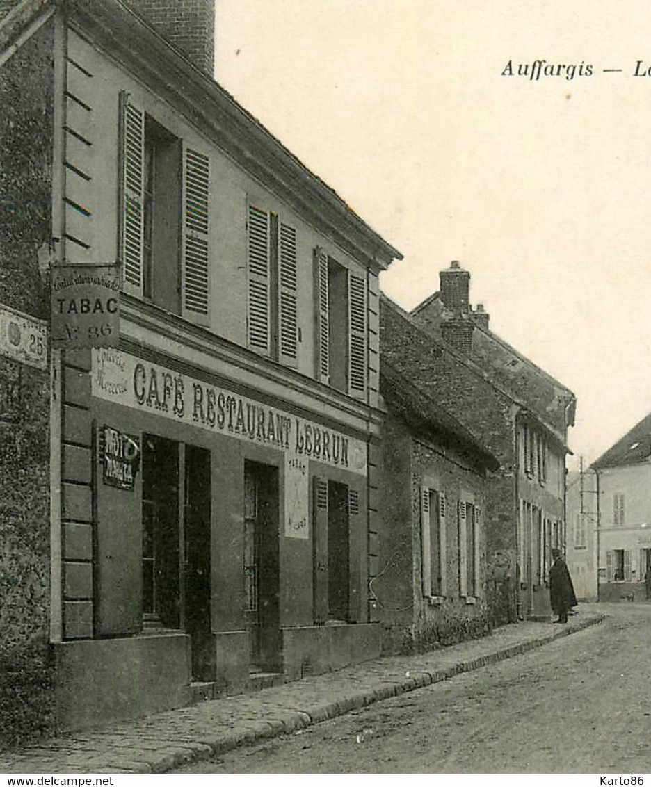 Auffargis * TABAC N°86 Débit De Tabac Tabacs , La Rue Principale * Boulangerie LAPREE - Auffargis