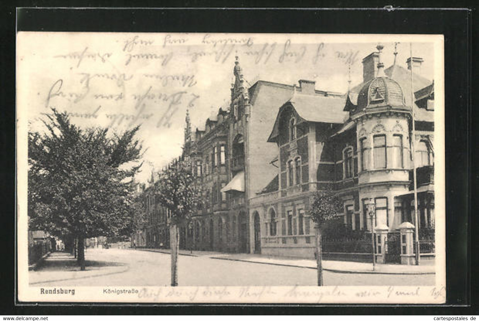 AK Rendsburg, Gebäudeansicht In Der Königstrasse - Rendsburg