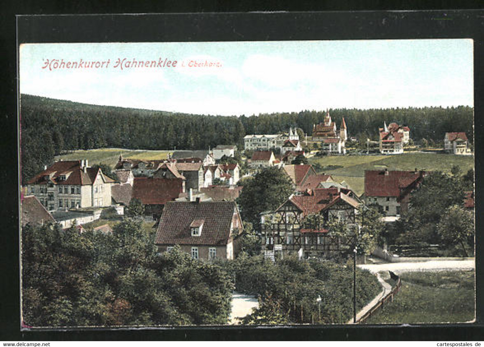 AK Hahnenklee / Oberharz, Ortspartie Aus Der Vogelschau - Oberharz