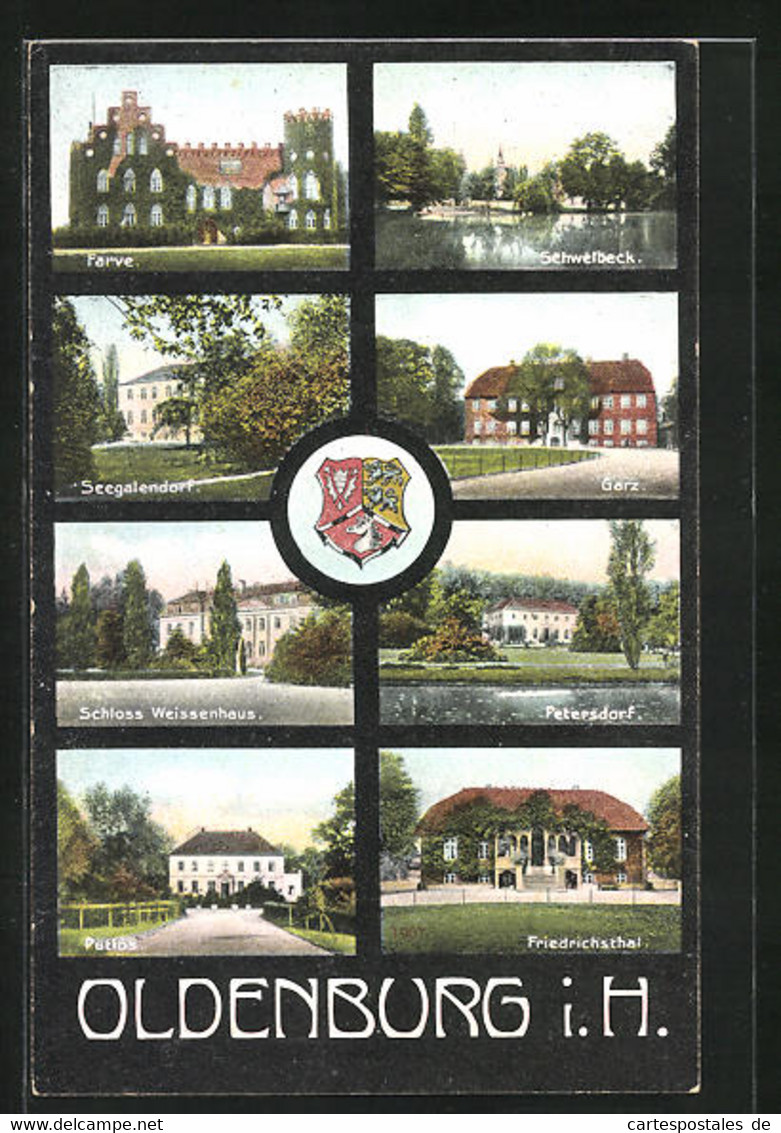 AK Oldenburg I. H., Schwelbeck, Farve Und Schloss Weissenhaus - Oldenburg (Holstein)