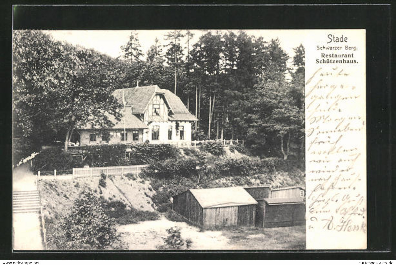 AK Stade, Gasthof Schützenhaus Auf Dem Schwarzen Berg - Stade