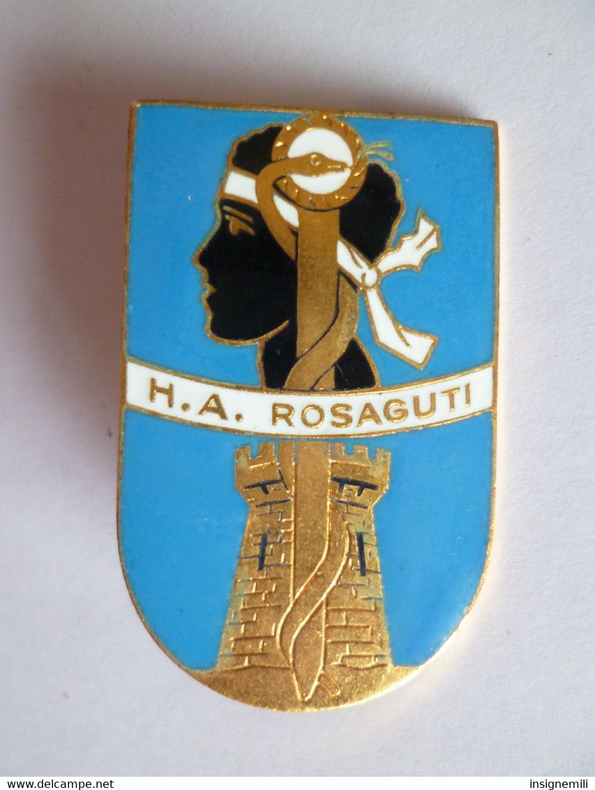 INSIGNE HA ROGASUTI , CORSE - Hôpital Des Armées - émail - FIA Ed. LYON - G 2798 - Medizinische Dienste