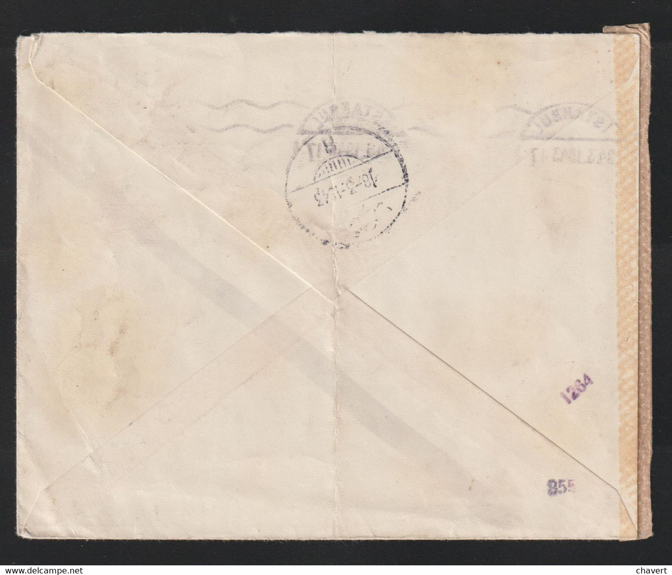 Turquie - Lettre De 1943 Avec Contrôle "Allemand" - Briefe U. Dokumente