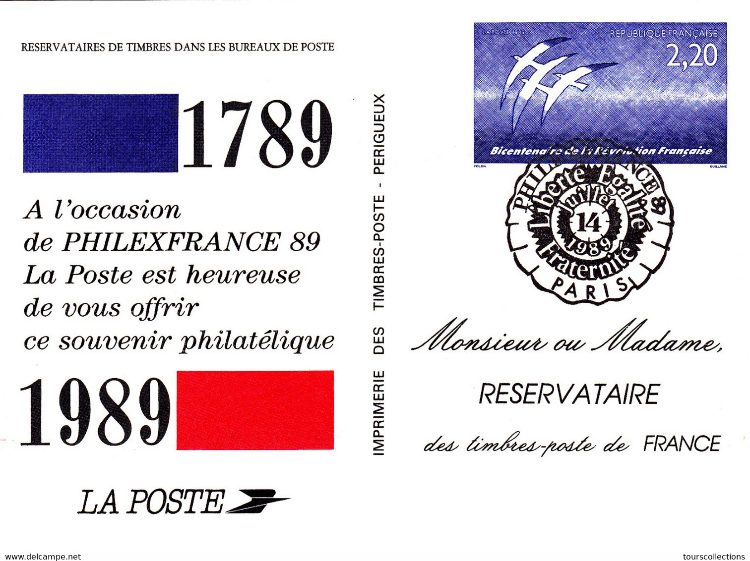 FRANCE LOT 3 ENTIERS POSTAUX - France 1989 1992 Et 1993 - Lots Et Collections : Entiers Et PAP