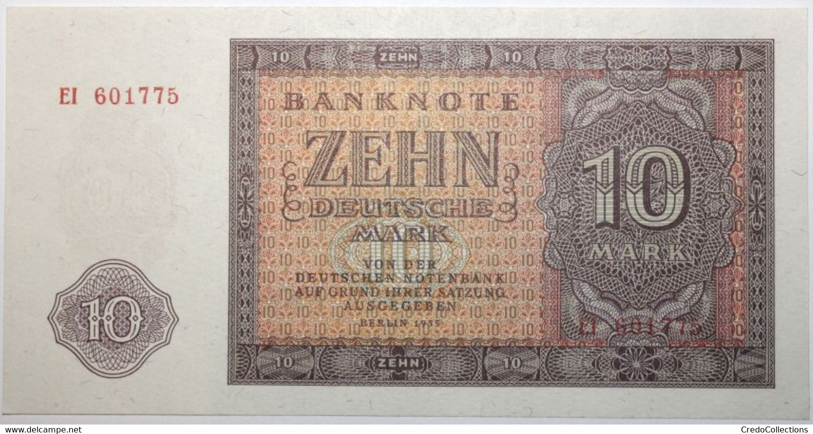 Allemagne De L'Est - 10 Deutsche Mark - 1955 - PICK 18a - NEUF - 10 Deutsche Mark