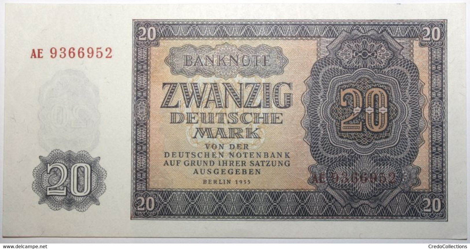 Allemagne De L'Est - 20 Deutsche Mark - 1955 - PICK 19a - SPL - 20 Deutsche Mark