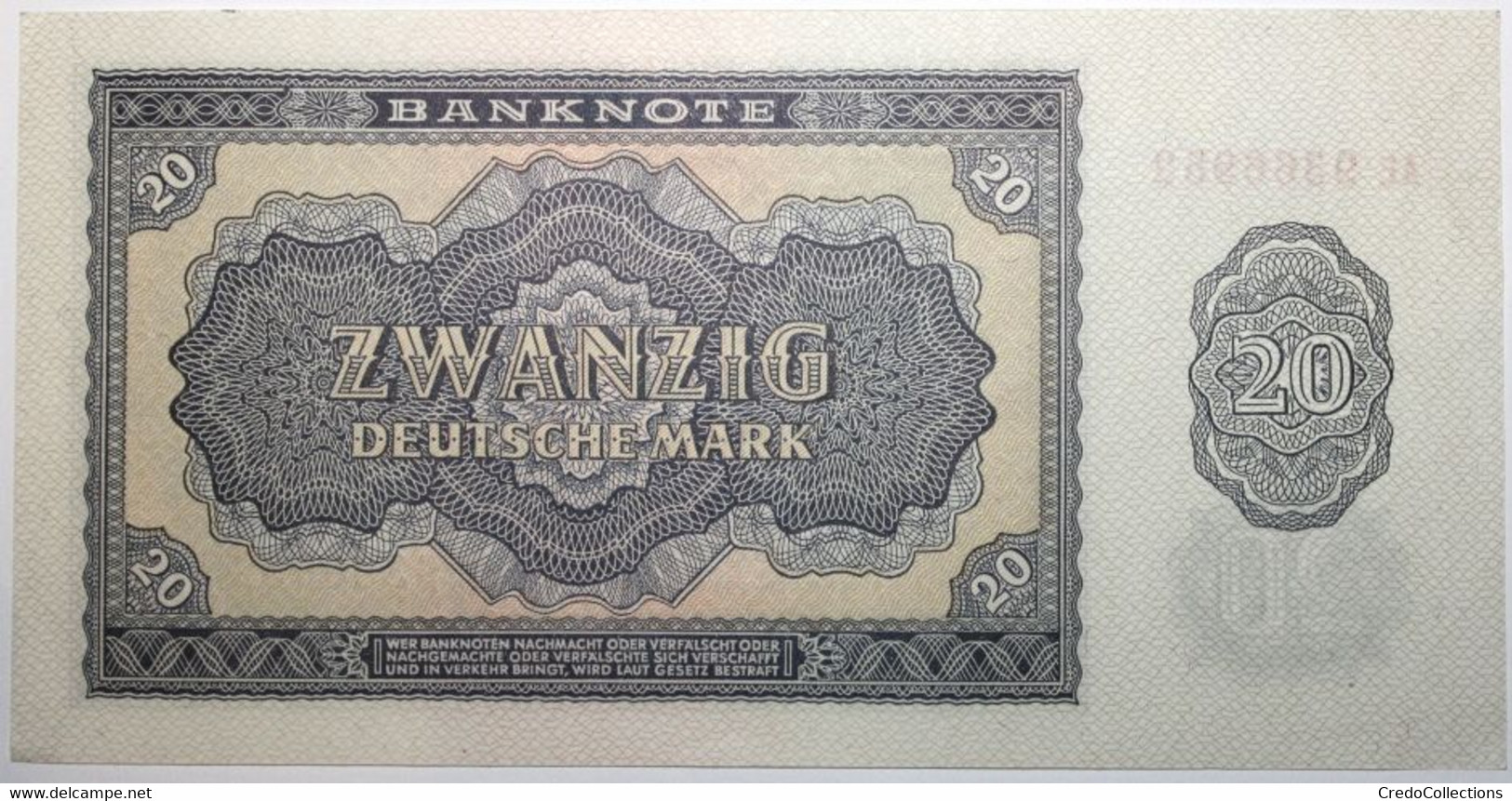 Allemagne De L'Est - 20 Deutsche Mark - 1955 - PICK 19a - SPL - 20 Deutsche Mark