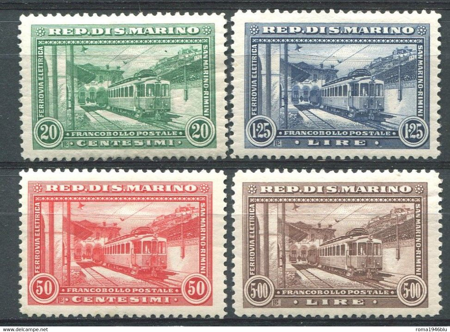 SAN MARINO 1932 FERROVIA RIMINI-SAN MARINO ** MNH - Ongebruikt