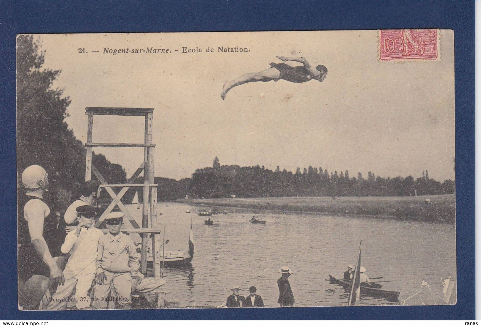 CPA Plongeon Nogent Sur Marne Circulé - Duiken