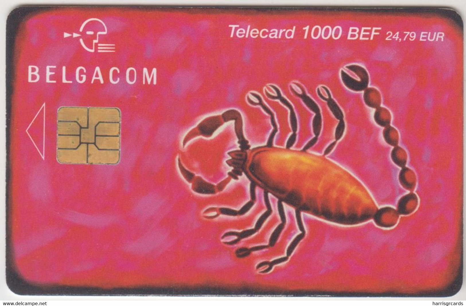 BELGIUM - Zodiac : Scorpion, 1000 BEF, 10/01, Tirage 20.000, Used - With Chip