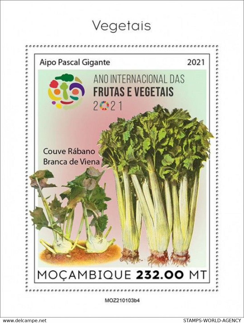 2021/05- MOZAMBIQUE - VEGETABLES    IV    1V   MNH ** - Gemüse