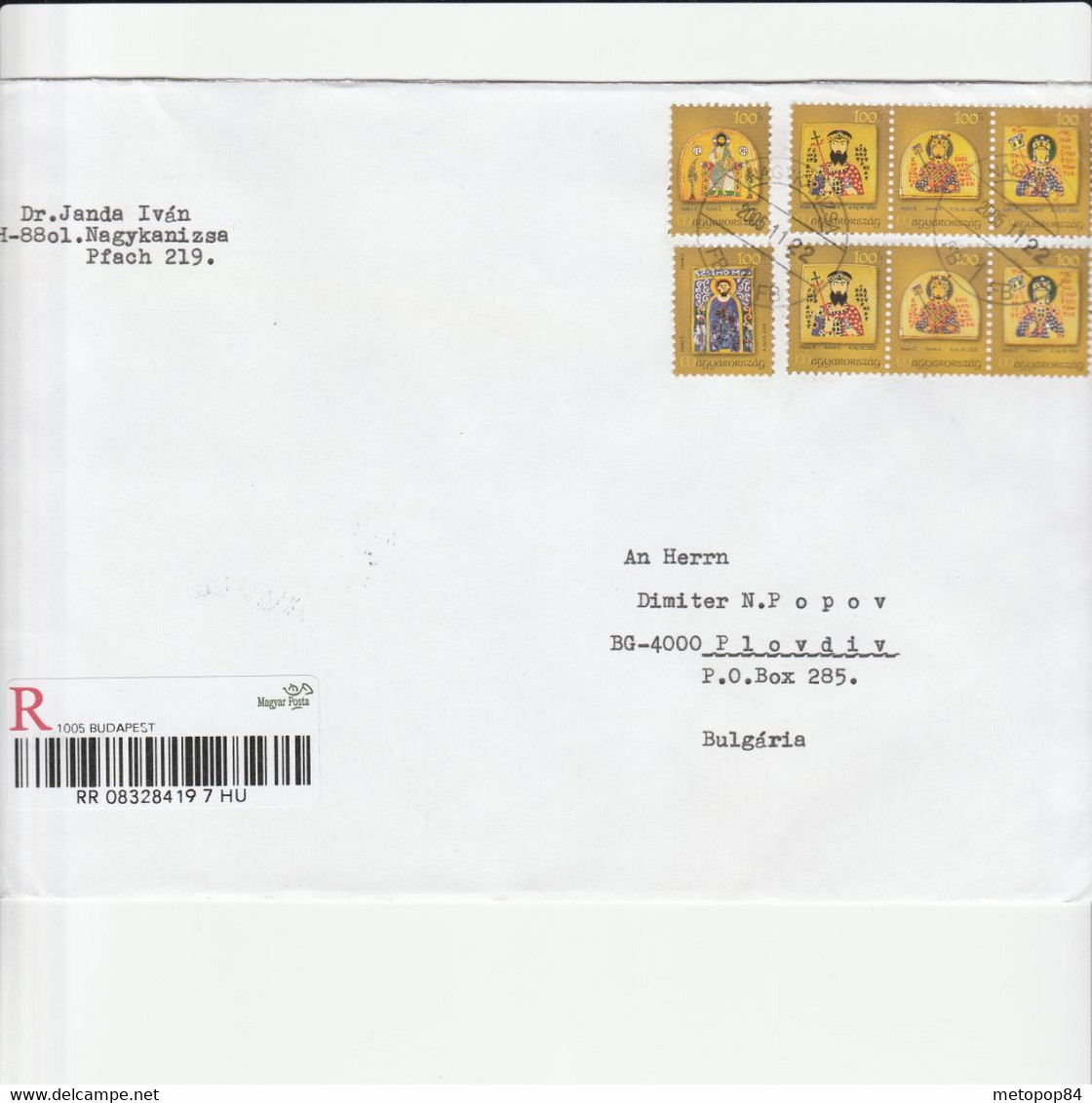 Hungary 2005 Registered Letter Religion - Storia Postale
