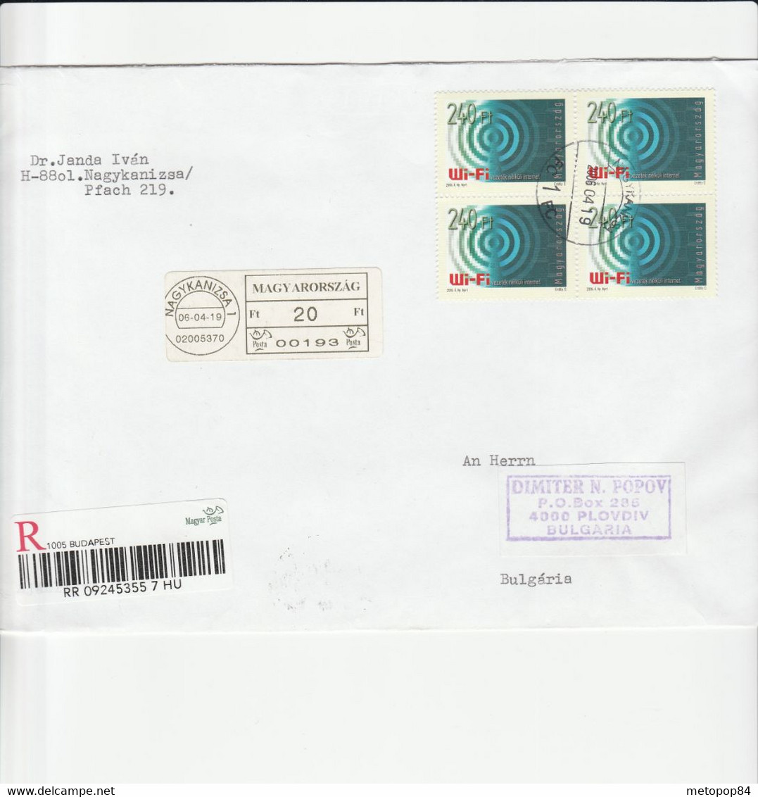 Hungary 2006 Registered Letter Wi-Fi - Brieven En Documenten