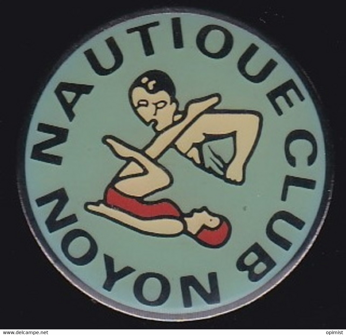 71595-Pin's-Natation.Noyon.Oise, Chef-lieu De Canton En Région Hauts-de-France, - Natation