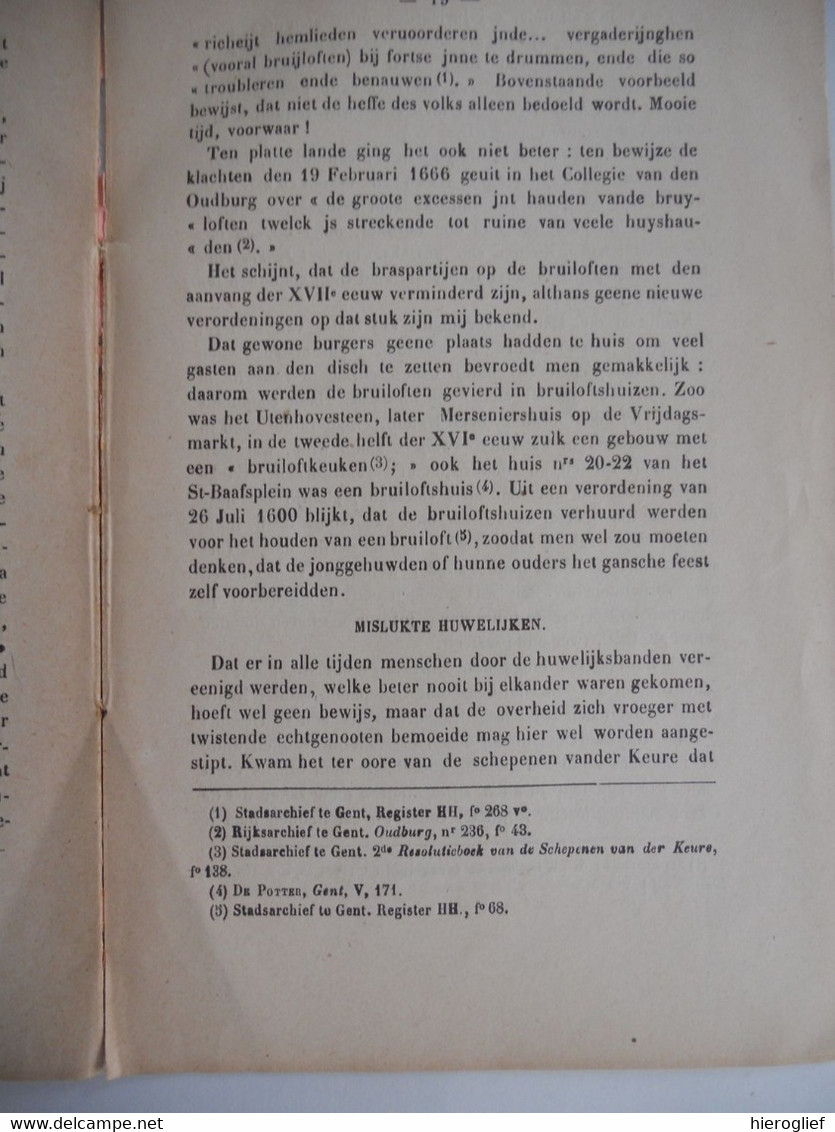 HET HUWELIJK Door Alfons Van Werveke Gent 1900 Het Vrijen Verloving Bruiloft Mislukking - Visie Van 1900 - Jugend