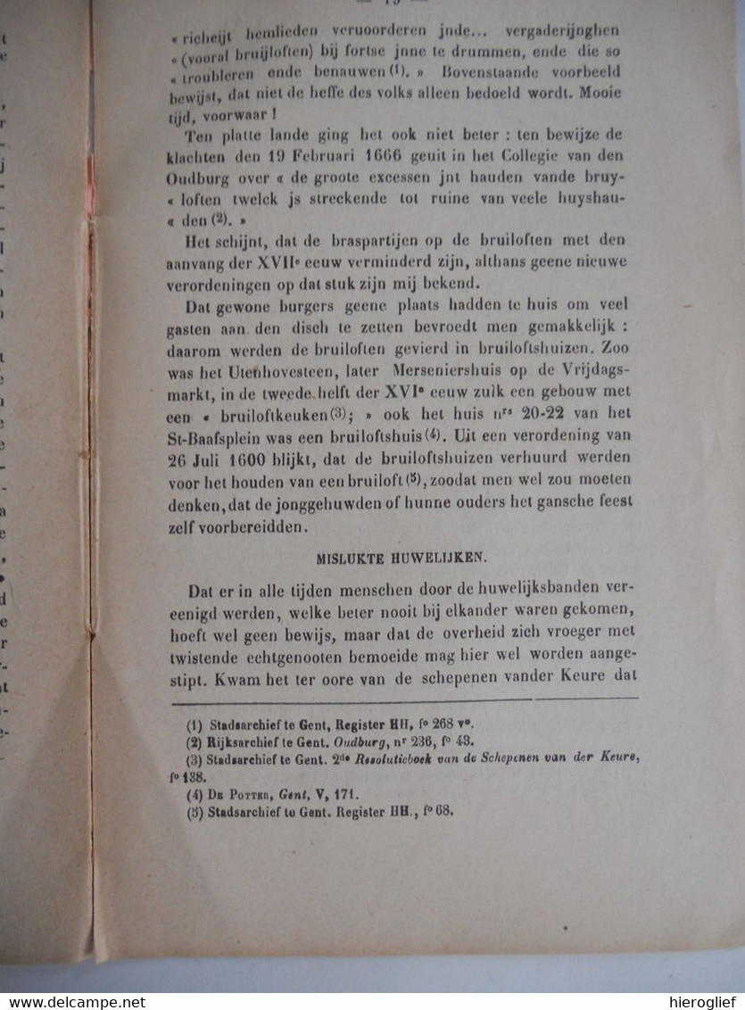 HET HUWELIJK Door Alfons Van Werveke Gent 1900 Het Vrijen Verloving Bruiloft Mislukking - Visie Van 1900 - Giovani