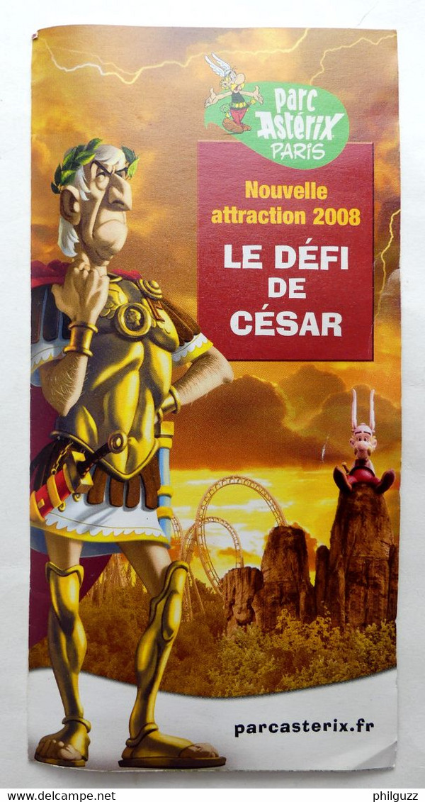 ASTERIX DEPLIANT Collectivites  PARC SAISON 2008 - Objets Publicitaires