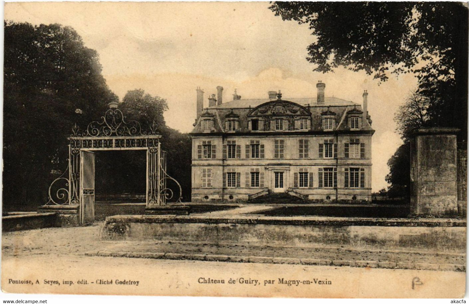 CPA AK Chateau De Guiry Par MAGNY-en-VEXIN (519427) - Guiry En Vexin