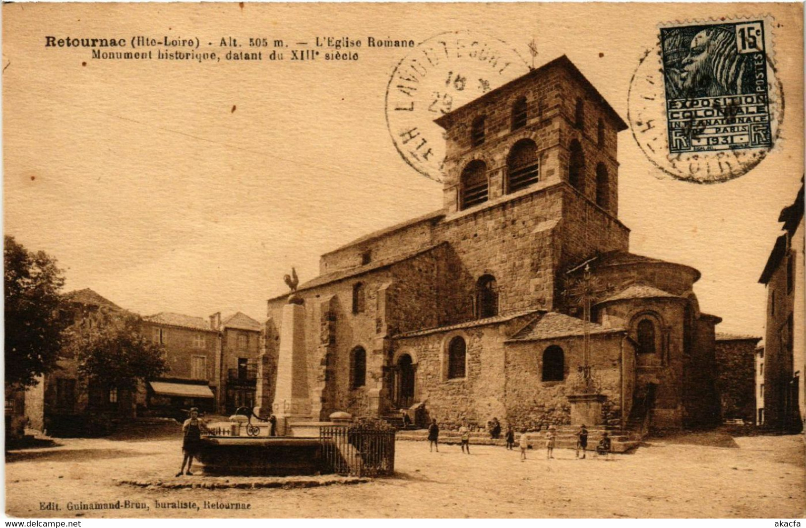 CPA AK RETOURNAC - L'Église Romane - Monument (517040) - Retournac