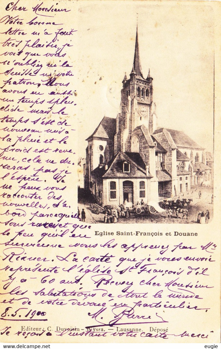 1727/ Eglise Saint-Francois Et Douane, Mensen, 1900 - Other & Unclassified