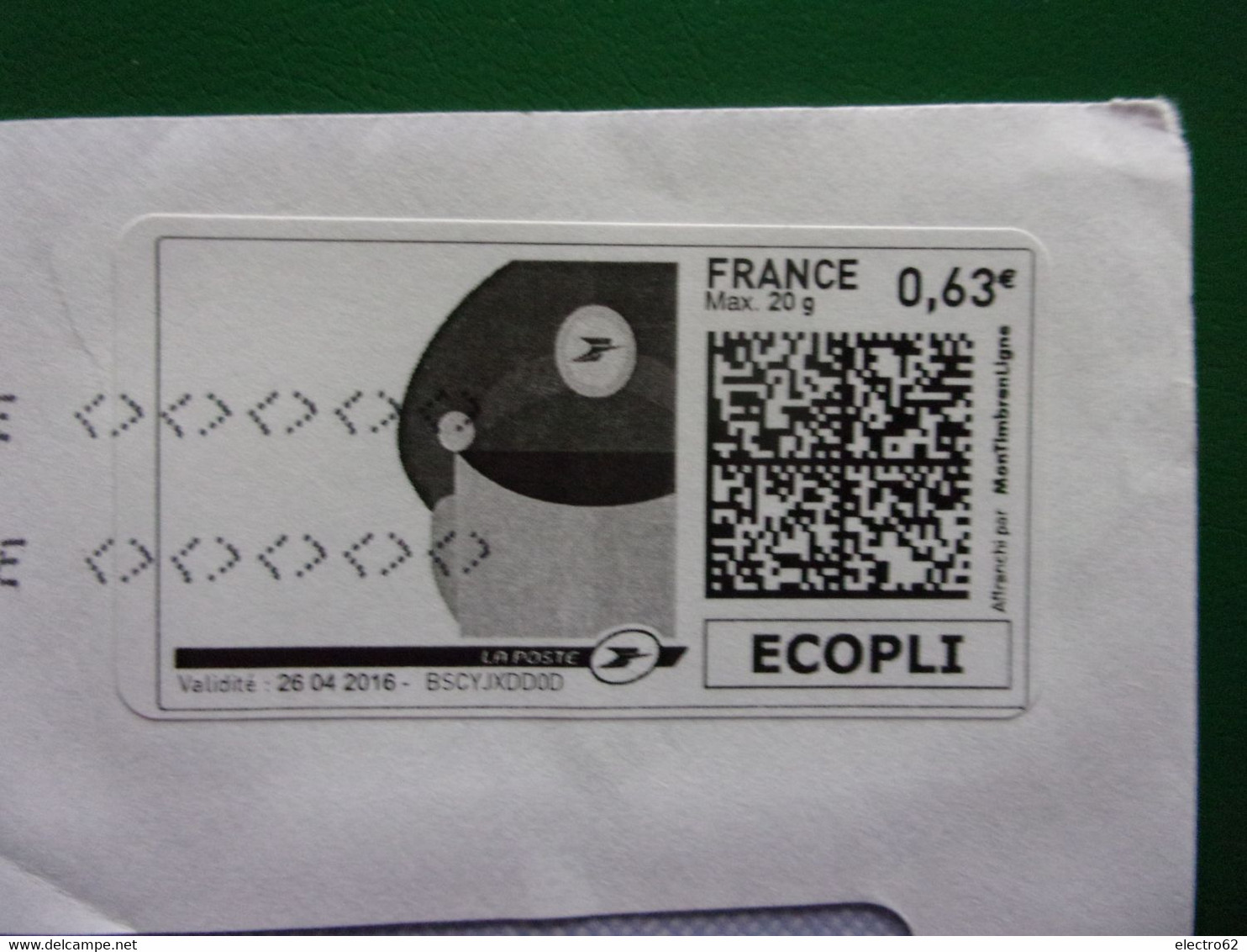 France Montimbrenligne Casquette Facteur La Poste 24 11 2015 - Briefe U. Dokumente