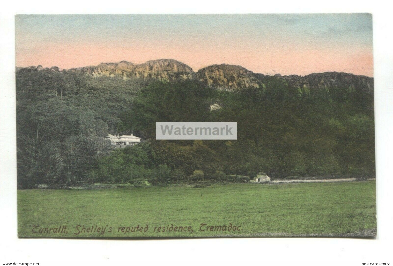 Tremadoc / Tremadog - Tan-yr-Allt, Shelley's Reputed Residence - Old Postcard - Caernarvonshire