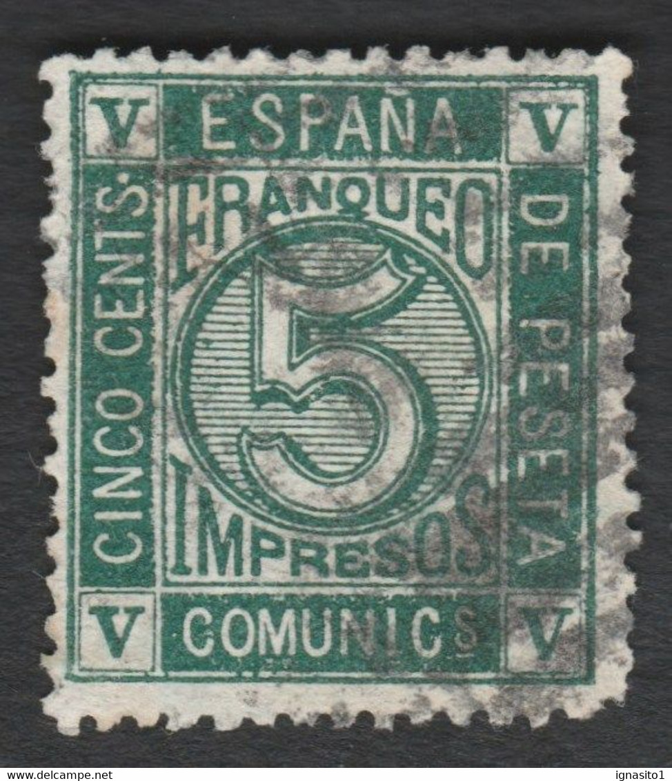 1872 Ed117 /Edifil 117 Usado - Oblitérés