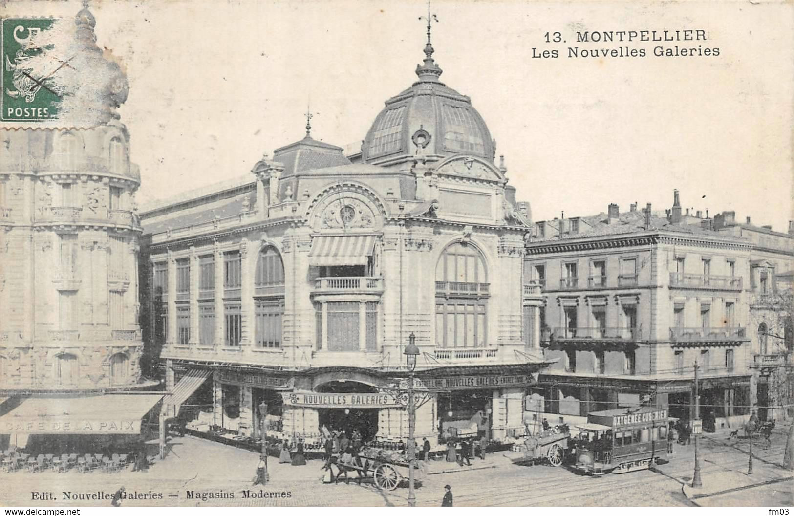 Montpellier Tramway Absinthe Oxygénée Cusenier Nouvelles Galeries 13 - Montpellier