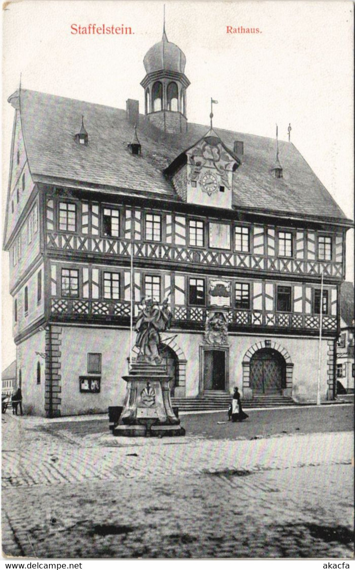 CPA AK Staffelstein Rathaus GERMANY (1109281) - Staffelstein