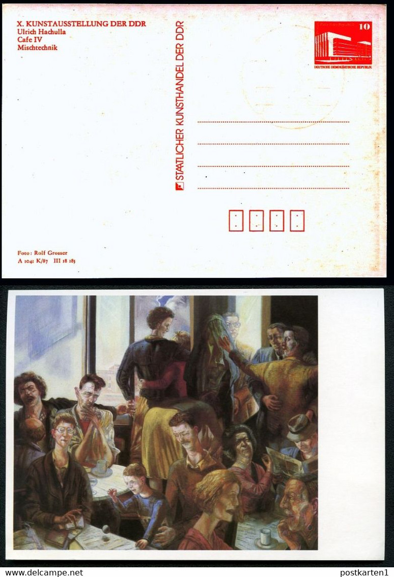 DDR PP19 B1/002-016-1a 23 Privat-Postkarten BESONDERHEITEN KUNSTAUSSTELLUNG Dresden 1987