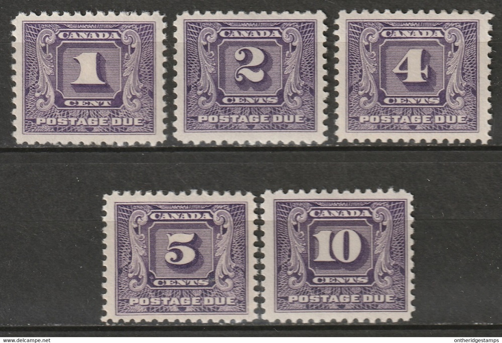 Canada 1930 Sc J6-10  Postage Due Set MLH* - Portomarken