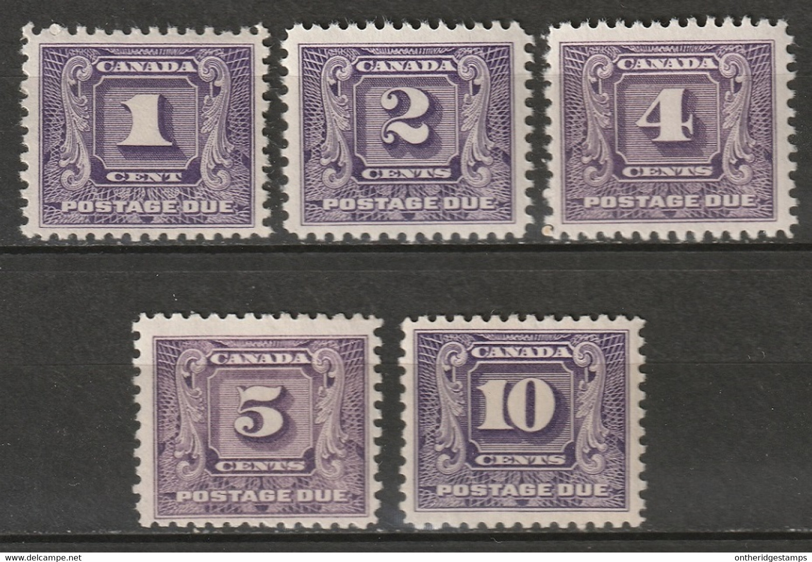 Canada 1930 Sc J6-10  Postage Due Set MH* - Port Dû (Taxe)