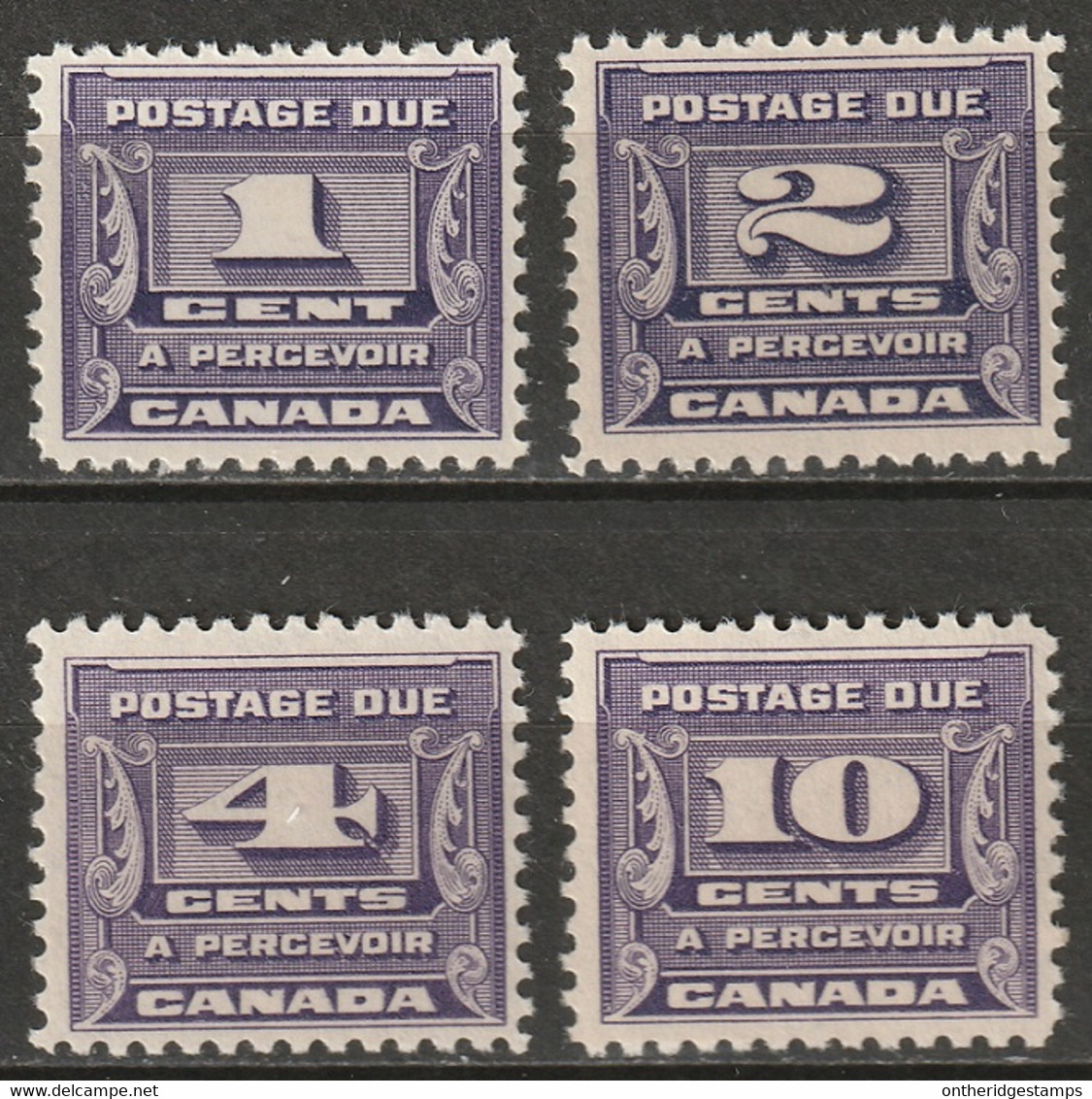 Canada 1933 Sc J11-4  Postage Due Set MNH** - Portomarken