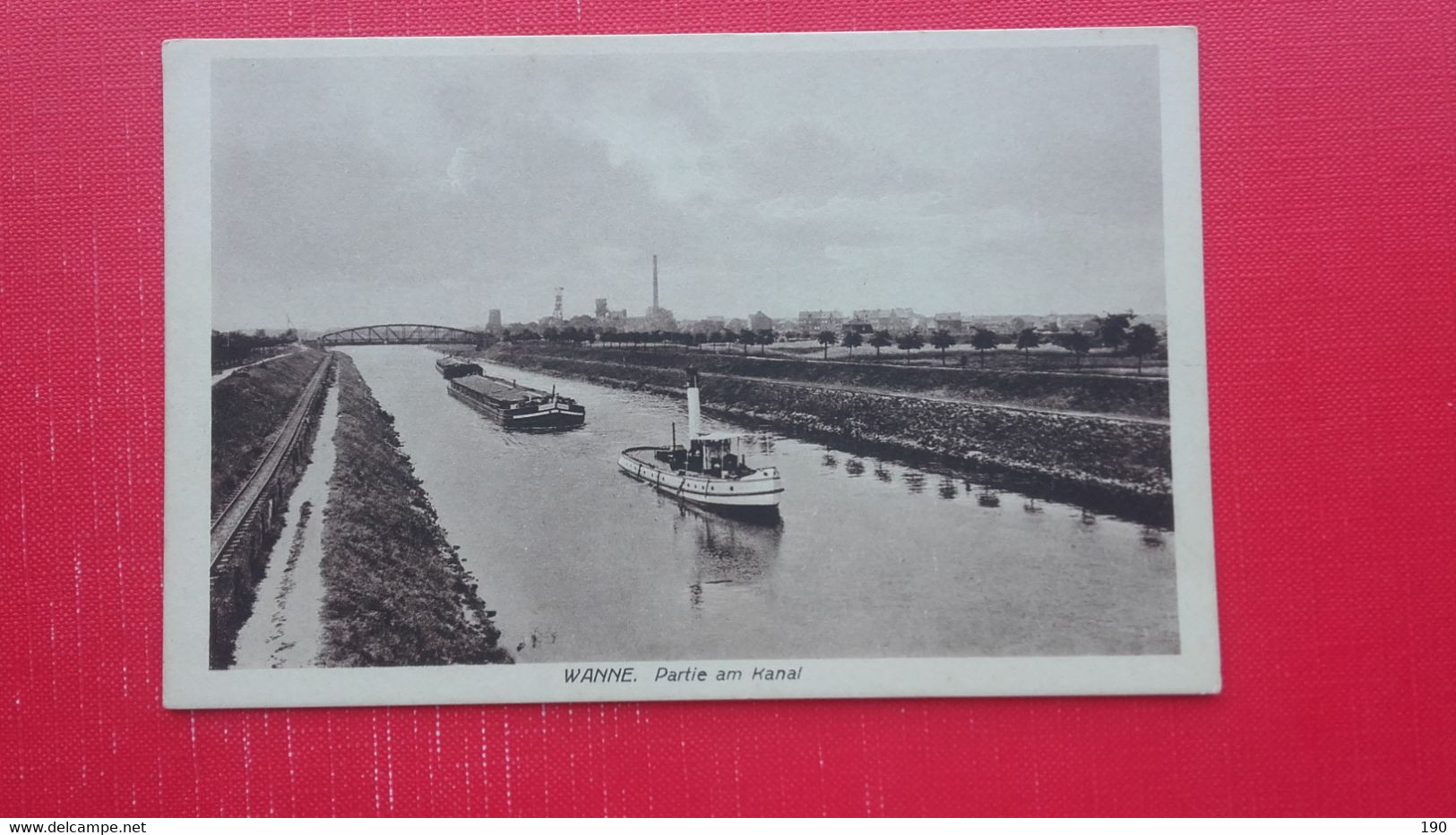 Wanne.Partie Am Kanal.Steamer/dampfer - Herne