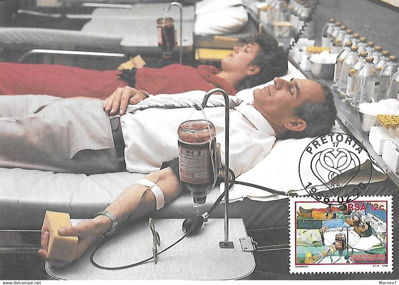 Afrique Du Sud - PRETORIA - Carte Maximum - 20 02 1986 - Don Du Sang - Skenk Bloed - Donate Blood - - Briefe U. Dokumente
