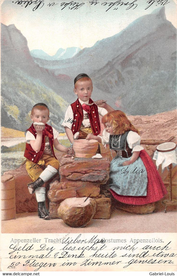 Appenzeller Trachten - Costumes Appenzellois - Cachet Buhler 1904 - Autres & Non Classés