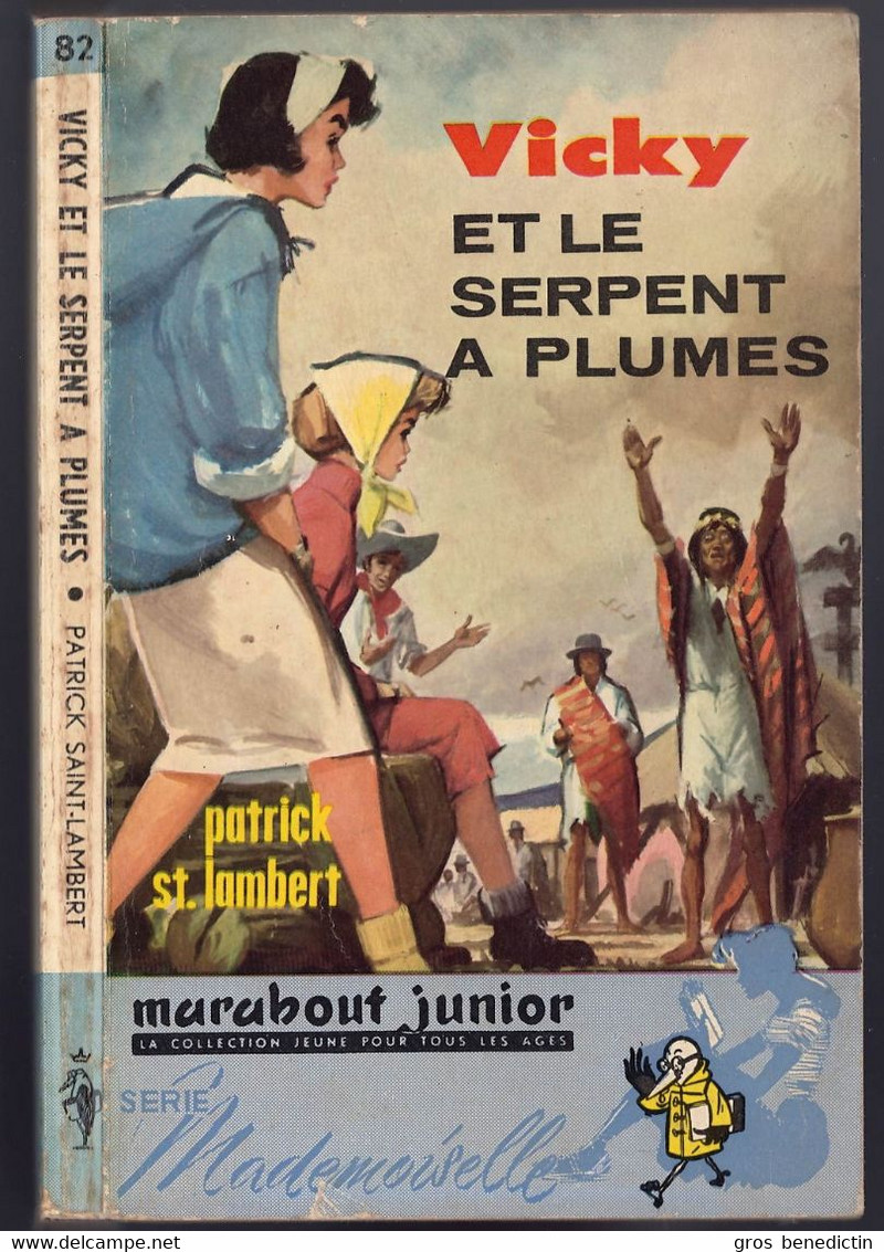 Marabout Junior Mademoiselle N°82 - Patrick Sain*9t-Lambert - "Vicky Et Le Serpent à Plumes" - 1959 - #Ben&Mar&Mad - Marabout Junior