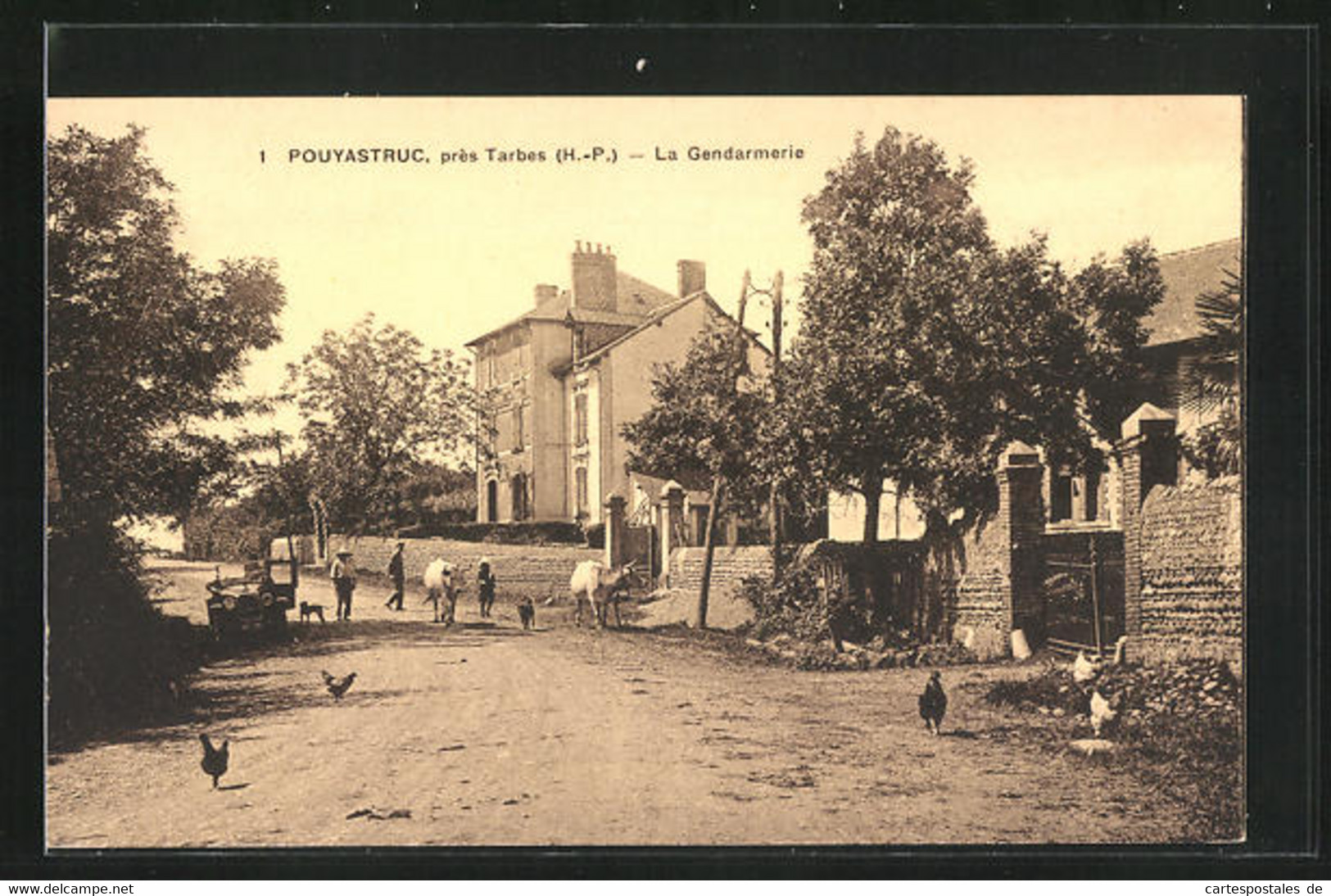 CPA Pouyastruc, La Gendarmerie - Pouyastruc