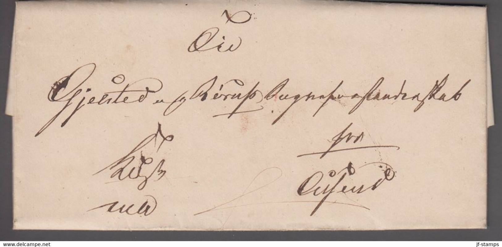 1849. DANMARK. Nice Cover To Gjeldsted Og Rörup Sogneraad, Assens. Reverse Read Seal ... () - JF421539 - ...-1851 Préphilatélie