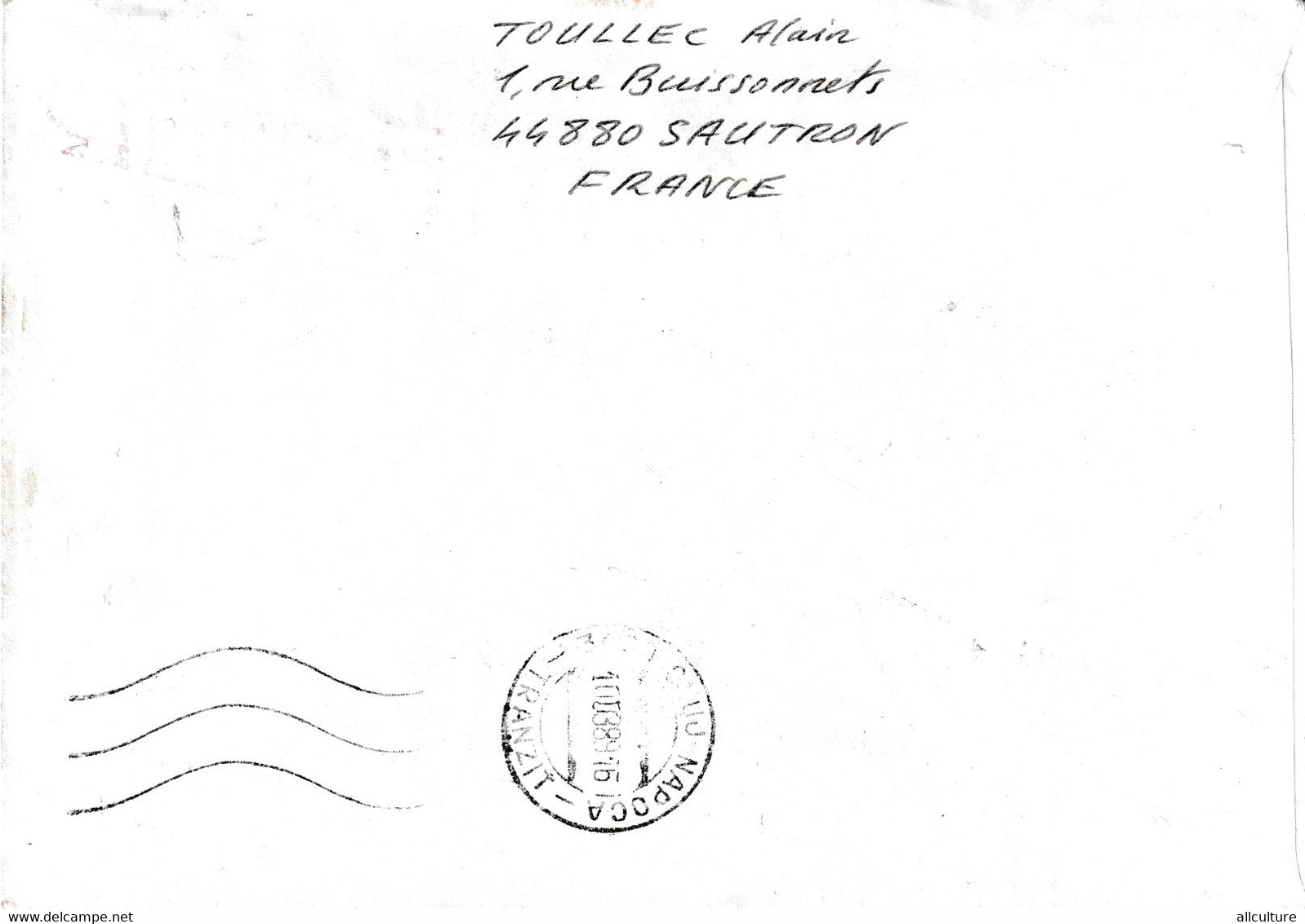 A9401- LETTER FROM SOUTRON 1989  REPUBLIK FRANCAISE USED STAMPS ON COVER SENT TO CLUJ NAPOCA  ROMANIA - Covers & Documents